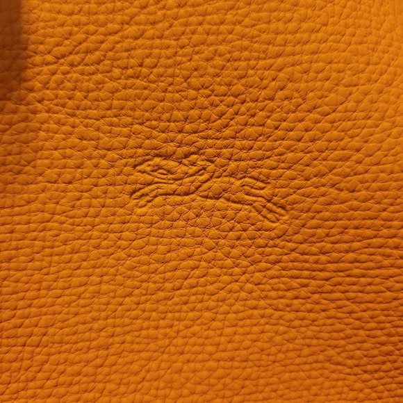 Longchamp Essential Leather Tote in Orange/Silver - Picture 7 of 16